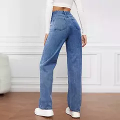 Pantalones vaqueros rectos para mujer de cintura alta - TOKO Directo a tu Puerta