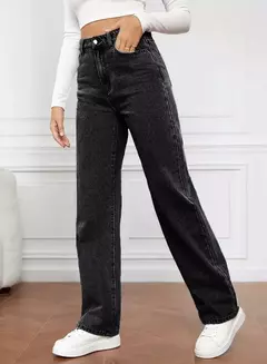Pantalones vaqueros rectos para mujer de cintura alta - comprar en línea