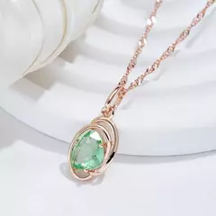 Collar Piedra Verde - tienda en línea