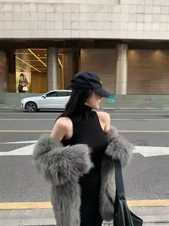 Vestido ajustado sin mangas de cuello alto para mujer, Sexy, elástico, Verano en internet