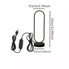 Lámpara de anillo para dormitorio, luz LED de noche con atenuación de tres col - TOKO Directo a tu Puerta