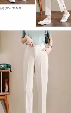 Pantalones capris de oficina para mujer
