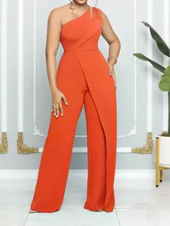 Mono elegante de un hombro para mujer, sin mangas. - tienda en línea