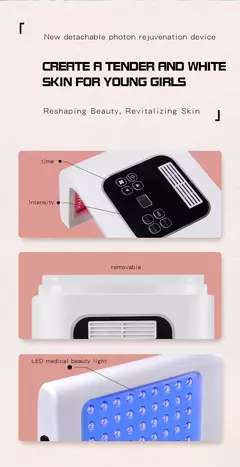 Máscara de terapia de luz Led , cuidado de la piel, belleza, salud Facial, removedor de acné, antiarrugas. - tienda en línea