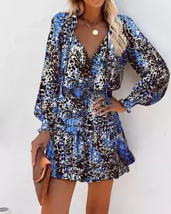 Vestido corto con estampado Floral para mujer - tienda en línea