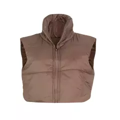 Chaleco Acolchado de Piel Sintética