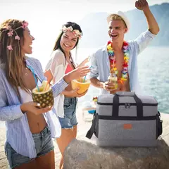 Bolsa enfriadora plegable de gran capacidad, bolsa de almuerzo de Picnic aislada - TOKO Directo a tu Puerta