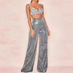 Pantalones Plateado Prillante - TOKO Directo a tu Puerta