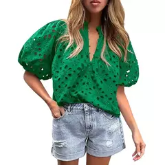 Camisa Bordada con Ojales - TOKO Directo a tu Puerta