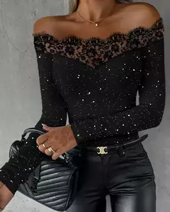 Blusas Elegante Hombros Descubiertos - comprar en línea