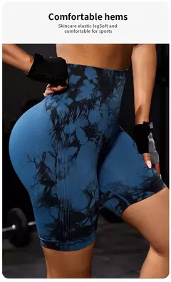 Pantalones cortos deportivos para mujer, mallas Push Ups de cintura alta. - TOKO Directo a tu Puerta