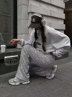 Pantalones de Lentejuelas Brillantes - comprar en línea
