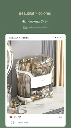 Caja Organizadora de Maquillaje de Gran Capacidad