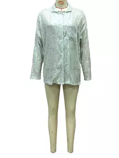Imagen de Blusa con Lentejuelas Manga Larga Noche