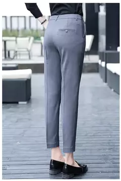Imagen de Pantalones de traje de cintura alta para mujer