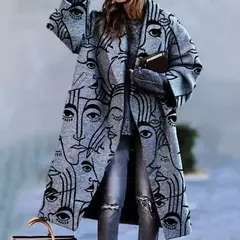 Abrigo de Lana con Estampado - comprar en línea