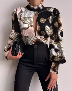 Camisa Estampada Holgada - TOKO Directo a tu Puerta