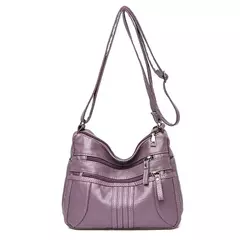 Bolso de hombro de cuero de lujo para mujer, bandolera de diseñador, a la moda, en internet