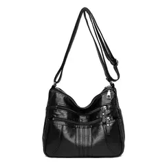 Bolso de hombro de cuero de lujo para mujer, bandolera de diseñador, a la moda, - TOKO Directo a tu Puerta