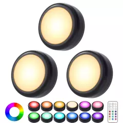 Luces LED nocturnas RGBW con Control remoto, luz regulable. en internet