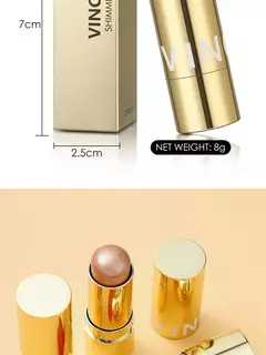 Colorete multiusos 3 en 1, Brillo Facial tinte para ojos, mejillas y labios, resistente al agua. - comprar en línea