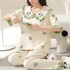 Conjunto de Pijama de Manga Corta