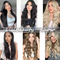 Extensión de Pelo Largo y Liso Natural 16 Clips - tienda en línea