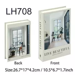 Libros Falsos de Lujo para Decoración del Hogar.