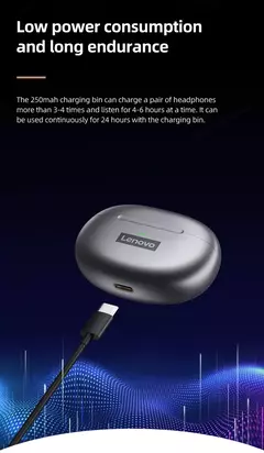 Original Lenovo LP5 auricular inalámbrico Bluetooth carga rápida anti agua. en internet