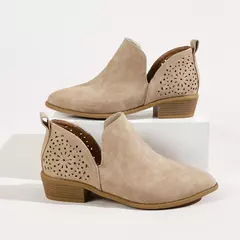 Botas Británico Tacón Bajo - tienda en línea