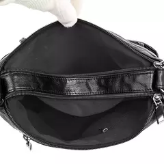 Bolso de hombro de cuero de lujo para mujer, bandolera de diseñador, a la moda, - tienda en línea