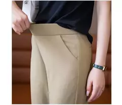 Imagen de Pantalones de cintura alta, ajustados para mujer