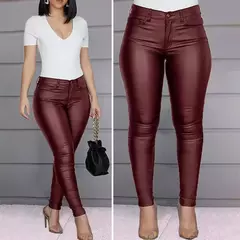 Pantalones de Cuero PU Ajustados - TOKO Directo a tu Puerta