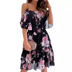 Vesitido con estampado de flores para mujer - comprar en línea