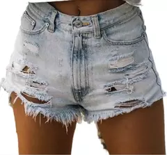 Shorts Rasgados Cintura Alta