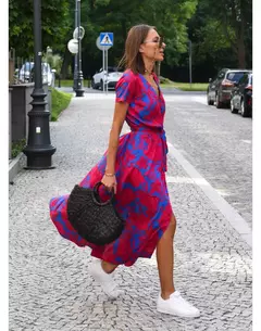 Vestidos largos con estampado Floral para mujer - TOKO Directo a tu Puerta