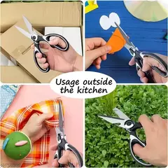 Tijeras de cocina para cortar verduras, carne, pescado y comida. - TOKO Directo a tu Puerta