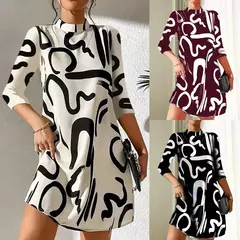 Imagen de Minivestido Estampado Otoño