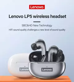 Lenovo-auriculares inalámbricos LP5 TWS con Bluetooth