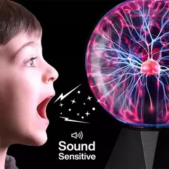 Lámpara de bola de Plasma Mágica con Control de Sonido. - TOKO Directo a tu Puerta