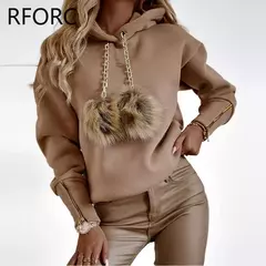 Sudadera con Capucha de Plumas - TOKO Directo a tu Puerta
