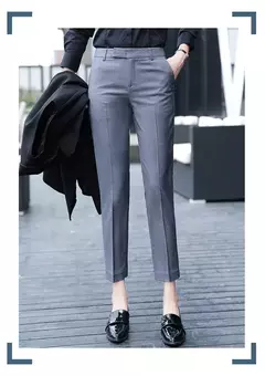 Pantalones de traje de cintura alta para mujer - TOKO Directo a tu Puerta