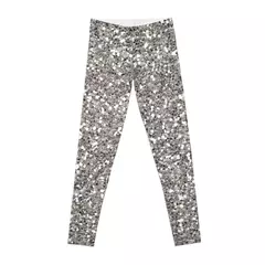 Leggings Plateados con Purpurina Yoga - TOKO Directo a tu Puerta