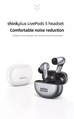 Original Lenovo LP5 auricular inalámbrico Bluetooth carga rápida anti agua. - TOKO Directo a tu Puerta