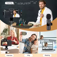 Micrófono Lavalier inalámbrico portátil para iPhone, Android. - tienda en línea