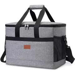 Bolsa enfriadora plegable de gran capacidad, bolsa de almuerzo de Picnic aislada en internet