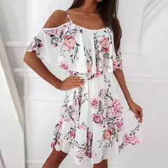 Vesitido con estampado de flores para mujer - TOKO Directo a tu Puerta