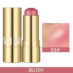 Colorete multiusos 3 en 1, Brillo Facial tinte para ojos, mejillas y labios, resistente al agua.