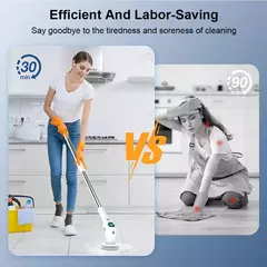 Cepillo de Limpieza Eléctrico Multifuncional cocina, baño, inodoro, fregadero, cepillo de limpieza del hogar, 8 en 1