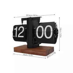 Reloj de página abatible Digital Vintage